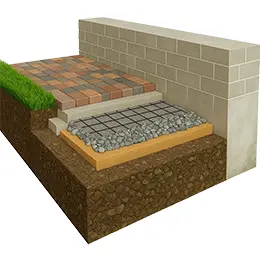 Calçada ao Redor da Casa