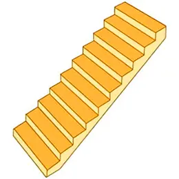 Straight Single-Flight Staircase