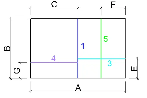 Ściany 1,3,4,5